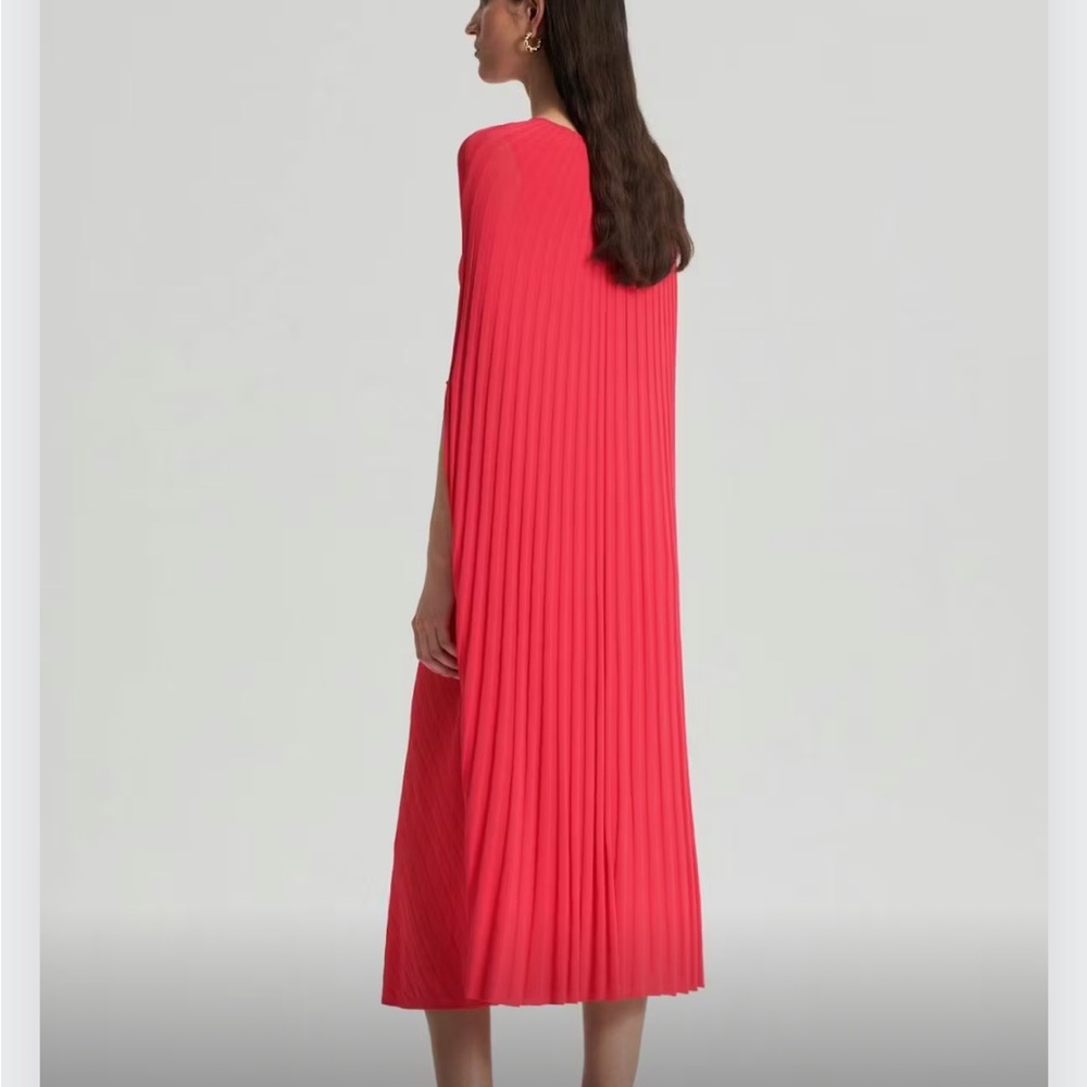 Pleated Rib Cape Dress - Picture 4 of 5